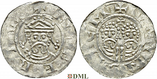 Денарий, Германия, Нижняя Лотарингия, Gf. Egbert II (1068-1090), м.д. Winsum, Ilisch 2000, 22.8