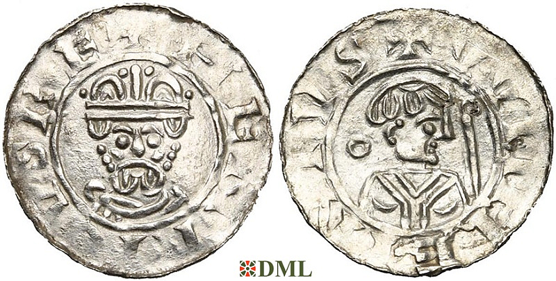 Денарий, Германия, Нижняя Лотарингия, Wilhelm (1054-1076), м.д. Groningen, Ilisch 2000, 18.10