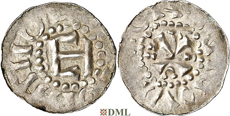 Денарий, Германия, Саксония, Thietmar (†1048), м.д. Munzstatte? (Niederelbe), Dbg. 1290