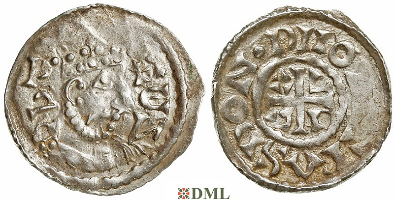 Денарий, Германия, Бавария, Heinrich III (1039-1056), м.д. Regensburg, Hahn 1976, 38A.2