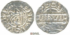 Денарий, Германия, Нижняя Лотарингия, Bruno III (1050-1057), м.д. Dokkum,Ilisch 2000, 21.22