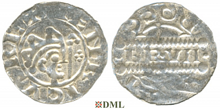 Денарий, Германия, Нижняя Лотарингия, Bruno III (1050-1057), м.д. Dokkum,Ilisch 2000, 21.22