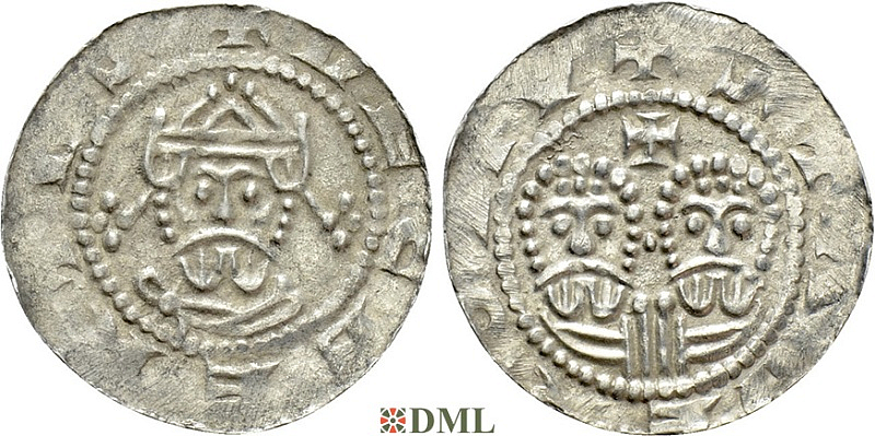 Денарий, Германия, Нижняя Лотарингия, Gf. Egbert II (1068-1090), м.д. Stavoren, Ilisch 2000, 22.1