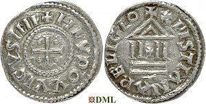 Денье, Каролинги, Louis le Pieux  (814-840), Depeyrot 