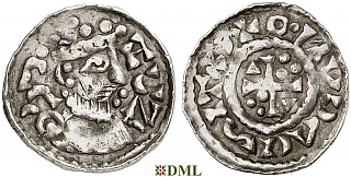 Денарий, Германия, Бавария, Heinrich III (1039-1056), м.д. Regensburg, Hahn 1976, 43A