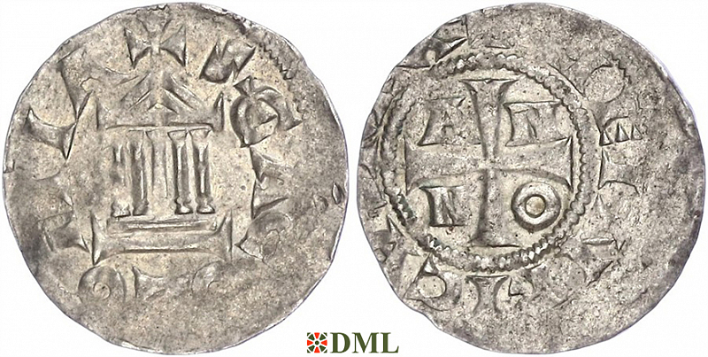 Денарий, Германия, Нижняя Лотарингия, Anno II (1056-1075), м.д. Koln, Dbg. 393
