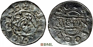 Денарий, Германия, Нижняя Лотарингия, Bruno III (1050-1057), м.д. Dokkum, Ilisch 2000, 21.19