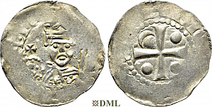 Денарий, Германия, Франкония, K. Heinrich III (1046-1056), м.д. Worms, Dbg. 846