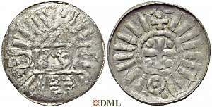 Денарий, Германия, Саксония, Anonymous bishop, Sachesnpfennig, Kilger 2000, KN 1