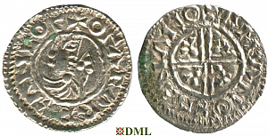 Денарий, Швеция, Olaf Skötkonung (995-1021), м.д. Sigtuna, Malmer 