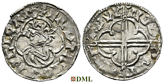 Денарий, Англия, Cnut (1016-1035), м.д. ?, монетарий Wulfnoth, North 781