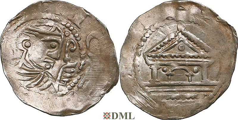 Денарий, Германия, Франкония, Siegfried I (1060-1084), м.д. Mainz, Dbg. 812