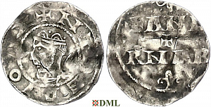 Денарий, Германия, Верхняя Лотарингия, Thierry I (984-1026), м.д. Andernach, Dbg. 443