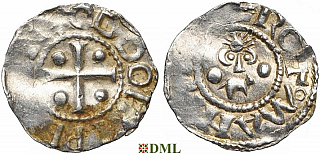 Денарий, Германия, Саксония, Otto III (983-1002), м.д. Dortmund, Dbg. 745