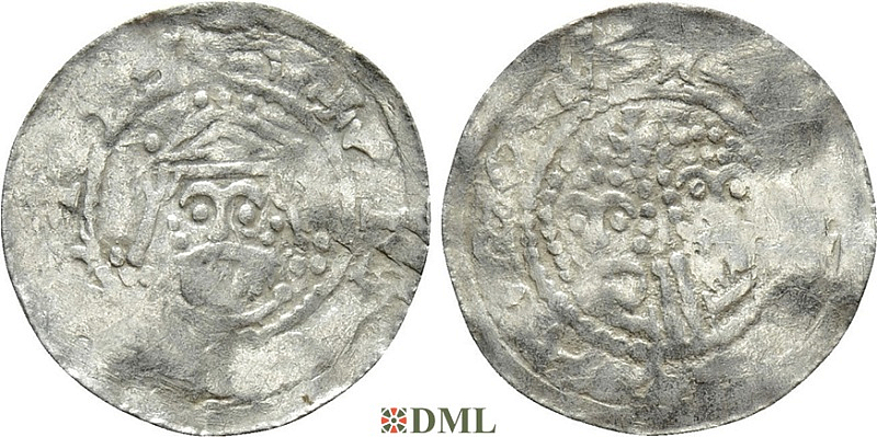 Денарий, Германия, Нижняя Лотарингия, Gf. Egbert II (1068-1090), Frisian imitations