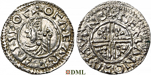 Денарий, Швеция, Olaf Skötkonung (995-1021), м.д. Sigtuna, Malmer -:-