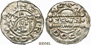 Денарий, Германия, Нижняя Лотарингия, Bruno III (1050-1057), м.д. Dokkum, Ilisch 2000, 21.19