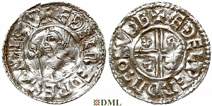 Денарий, Англия, Æthelred II (978-1016), м.д. Southwark, монетарий Æthelwer, North 770d