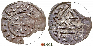 Денарий, Германия, Бавария, Heinrich IV (995-1002), м.д. Regensburg, монетарий WIC, Hahn 1976, 25e3