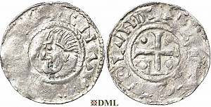 Денарий, Дания, Hardeknut (1035-1042), м.д. Lund, Hbg. -