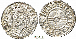 Денарий, Англия, Cnut (1016-1035), м.д. London, монетарий Ælsigge, North 790
