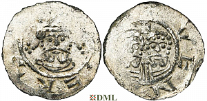 Денарий, Германия, Нижняя Лотарингия, Gf. Egbert II (1068-1090), м.д. Winsum, Ilisch 2000, 22.8