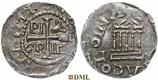 Денарий, Германия, Нижняя Лотарингия, Konrad II (1027-1039), Pilgrim (1027-1036), м.д. Koln, Dbg. 381
