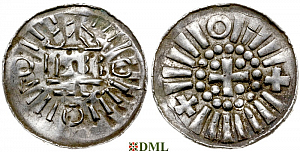 Денарий, Германия, Саксония, Anonymous bishop, Sachesnpfennig, Kilger 2000, KN 3