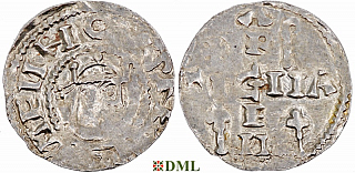 Денарий, Германия, Швабия, Heinrich II (1002-1024), м.д. Strassburg, Dbg. 918