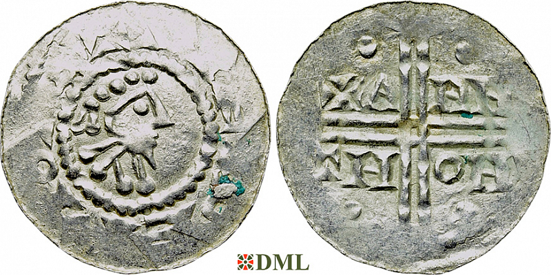 Денарий, Германия, Нижняя Лотарингия, Hermann (1020-1051), м.д. Emden, Dbg. 773