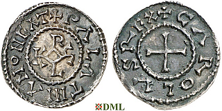 Денье, Каролинги, Charles le Chauve (840-877), м.д. Le Palais, Depeyrot 746