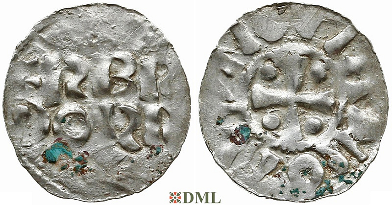 Денарий, Германия, Нижняя Лотарингия, Gf. Wichmann III (994-1016), unknown mints, Ilisch 2000, 20.2