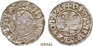 Денарий, Англия, Cnut  (1016-1035), м.д. York, монетарий Witherin, North 787