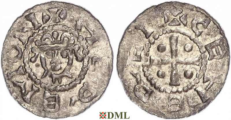 Денарий, Германия, Нижняя Лотарингия, Hermann (1059-1074), м.д. Jever, Dbg. 597