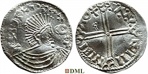 Денарий, Швеция, Olaf Skötkonung (995-1021), м.д. Sigtuna, Malmer 