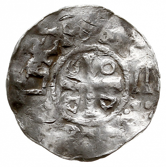 Денарий, Германия, Саксония, Нижняя Саксония, Otto III (983-1002), м.д. Goslar, type OAP