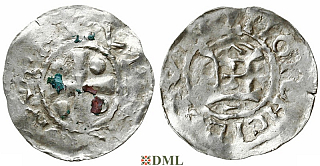 Денарий, Германия, Франкония, Otto III (983-1002), м.д. Mainz, Dbg. 777