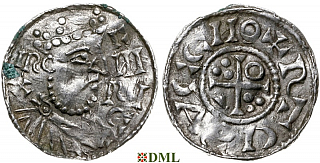 Денарий, Германия, Бавария, Heinrich II (1002-1024), м.д. Regensburg, монетарий ONCCA, Hahn 1976, 29b4