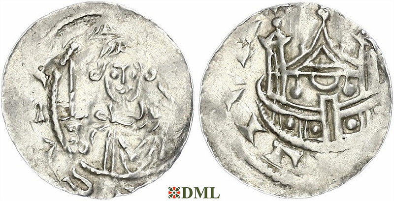 Денарий, Германия, Саксония, Hartwig (1079-1102), м.д. Gittelde, Dbg. 688