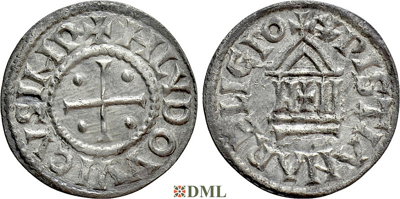 Денье, Каролинги, Louis le Pieux (814-840), Unknown mints, Depeyrot 1179