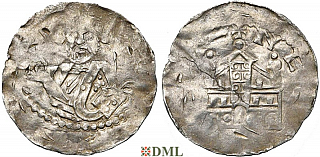 Денарий, Германия, Франкония, Konrad I (1056-1060), м.д. Speyer, Dbg. 839