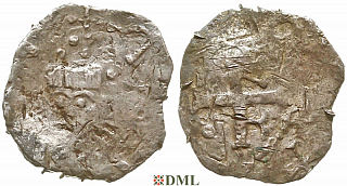 Денарий, Германия, Нижняя Лотарингия, Heinrich II (1002-1024), м.д. Koln, Dbg. 355