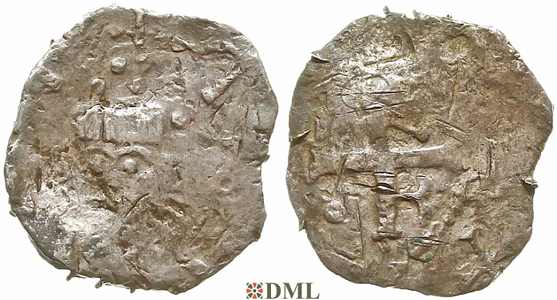 Денарий, Германия, Нижняя Лотарингия, Heinrich II (1002-1024), м.д. Koln, Dbg. 355
