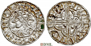 Денарий, Англия, Cnut  (1016-1035), м.д. London, монетарий Wulfstan, North 781