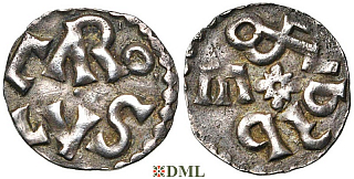 Денарий, Каролинги, Charlemagne (768-814), м.д. Melle