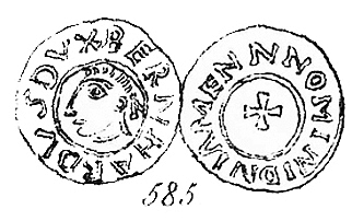 Денарий, Германия, Саксония, Bernhard I (973-1011), м.д. Luneburg, Dbg. 585