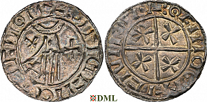 Денарий, Дания, Knut (1018-1035), м.д. Viborg, Hbg. 49