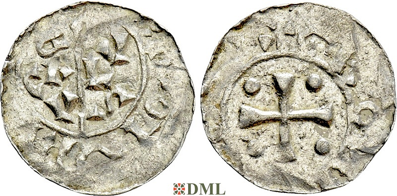 Денарий, Германия, Нижняя Лотарингия, B. Bernold (1040-1054), м.д. Groningen, Ilisch 2000 18.3