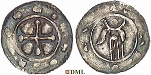 Денарий, Моравия, Ota I (1061-1087), м.д. Olomouc, Šmerda 328с