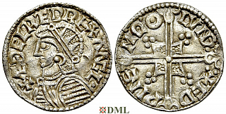 Денарий, Англия, Æthelred II (978-1016), м.д. London, монетарий Eadwine, North 775